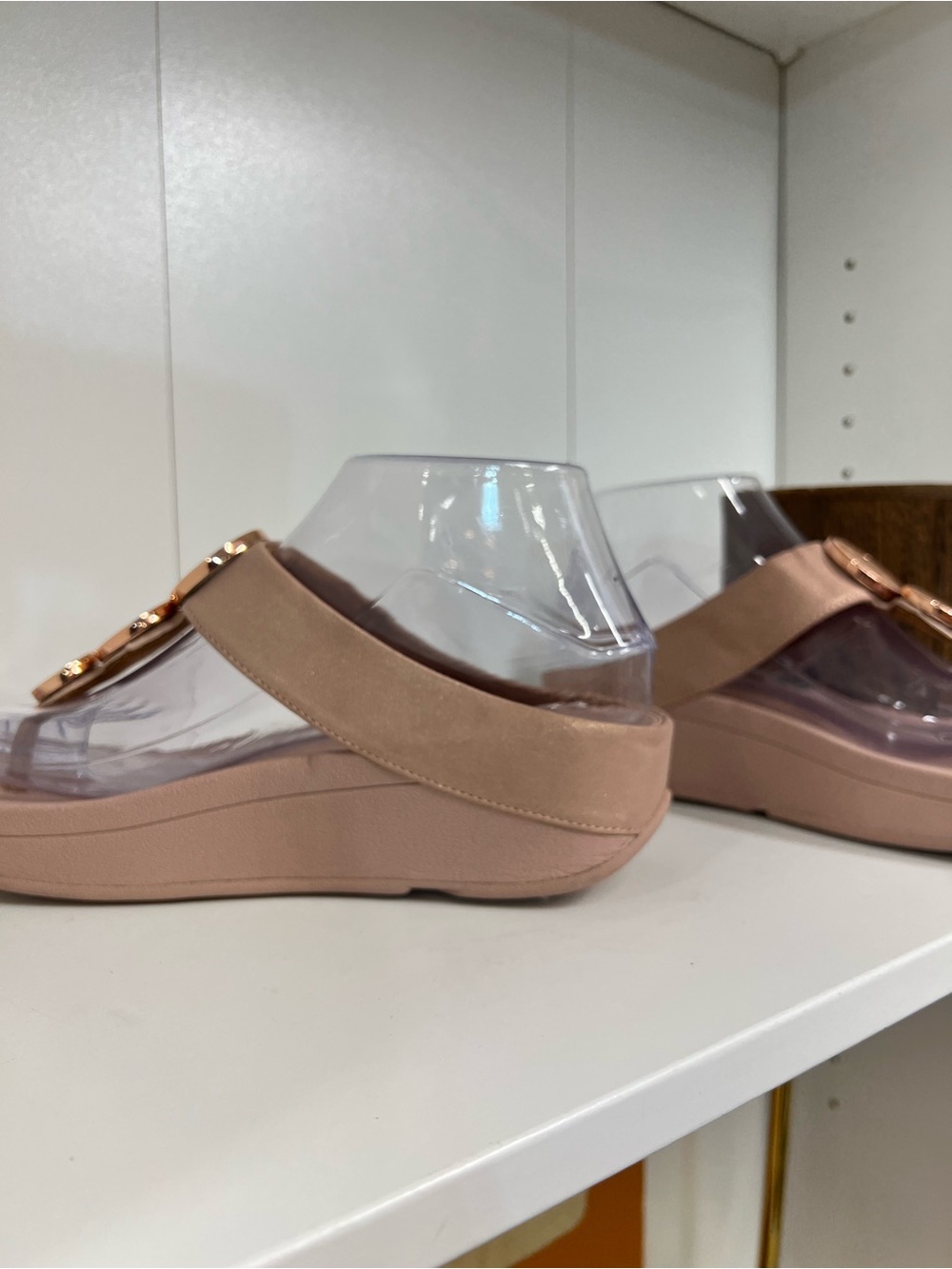 FITFLOP Wedge Thong Sandals in Blush Pink new size 7 - Picture 6 of 7